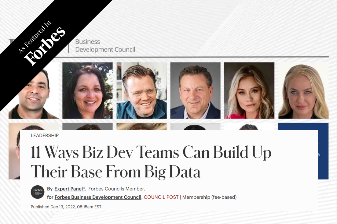 11 Ways Biz Dev Teams Can Build Up Their Base From Big Data
