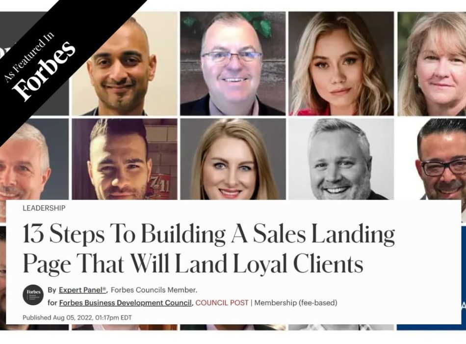 13 Steps To Building A Sales Landing Page That Will Land Loyal Clients