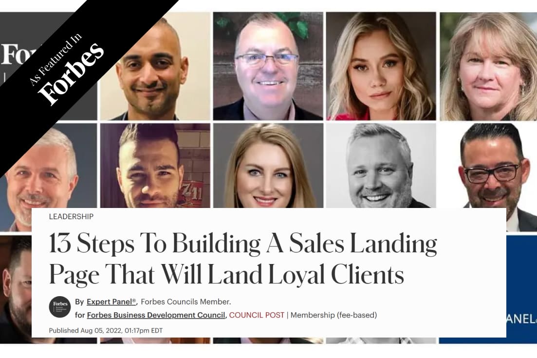 13 Steps To Building A Sales Landing Page That Will Land Loyal Clients
