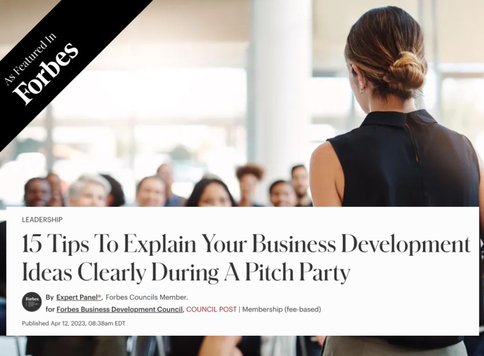 15 Tips To Explain Your Business Development Ideas Clearly During A Pitch Party