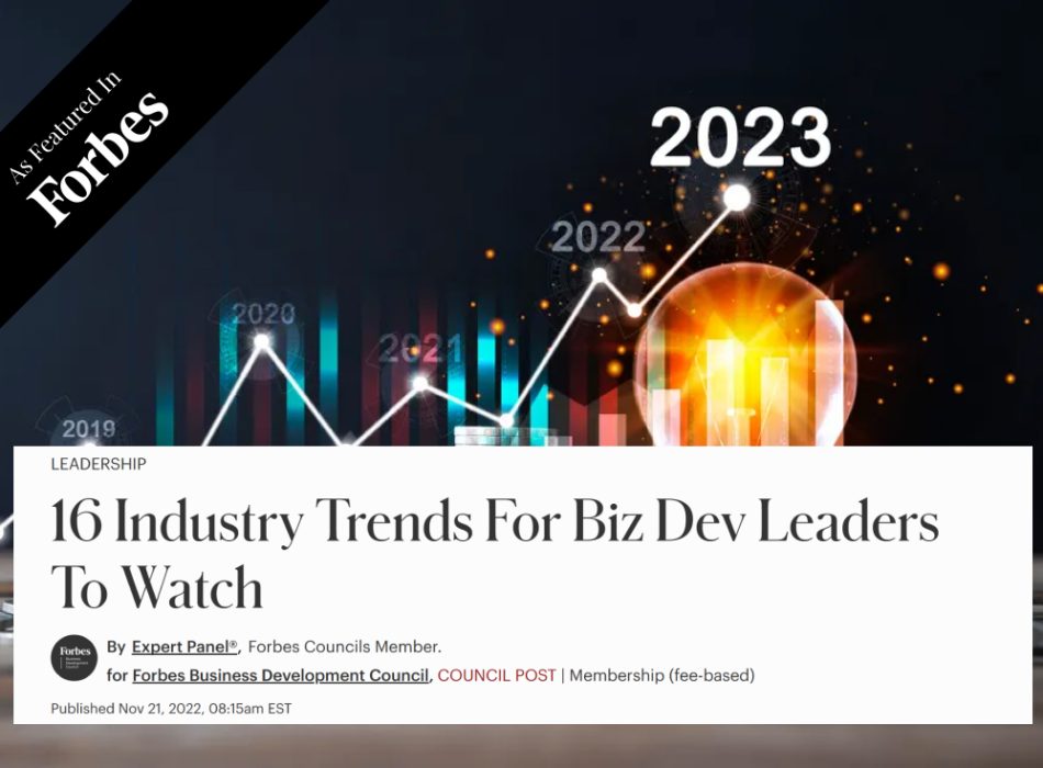 16 Industry Trends For Biz Dev Leaders To Watch