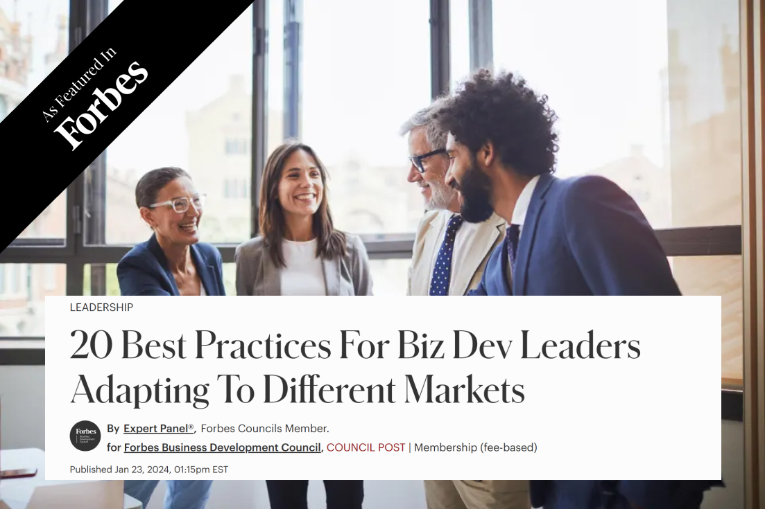 20 Best Practices For Biz Dev Leaders Adapting To Different Markets