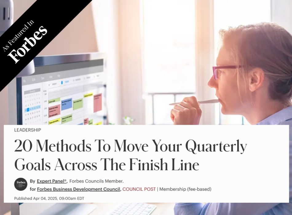 20 Methods To Move Your Quarterly Goals Across The Finish Line