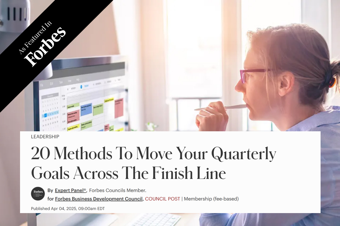 20 Methods To Move Your Quarterly Goals Across The Finish Line