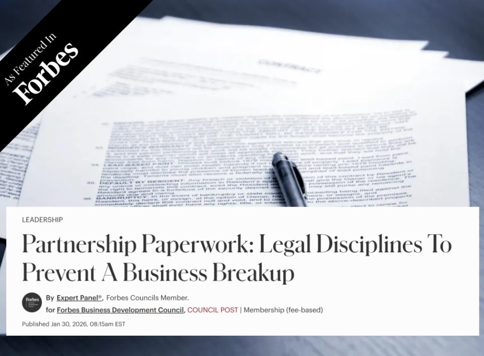 Partnership Paperwork Legal Disciplines To Prevent A Business Breakup