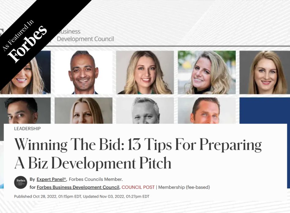 Winning The Bid 13 Tips For Preparing A Biz Development Pitch