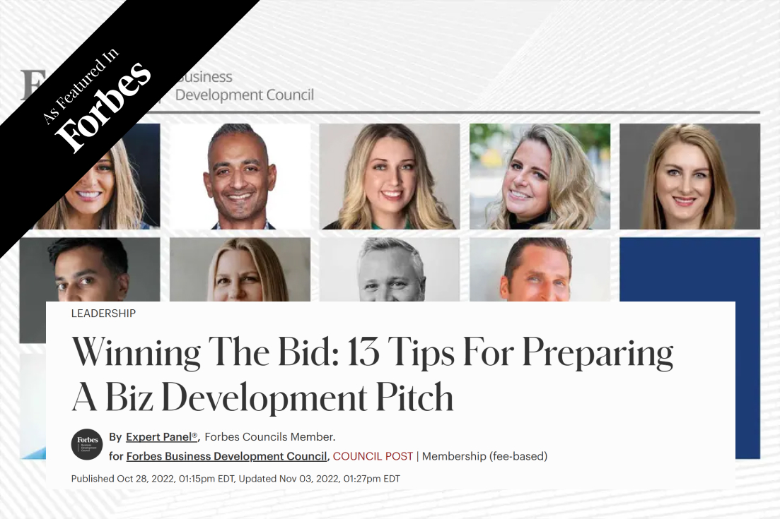 Winning The Bid 13 Tips For Preparing A Biz Development Pitch